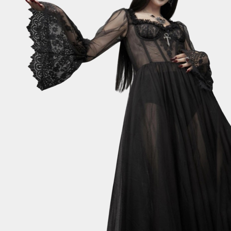 Black Emo Prom Dresses | Emogang Outfit