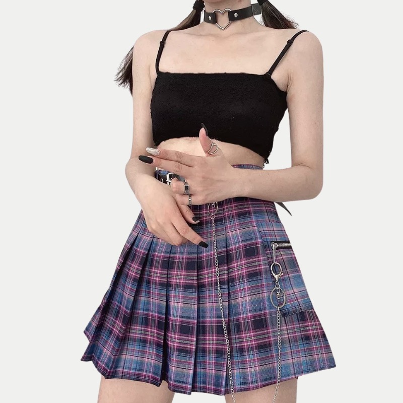 Emo Plaid Skirt | Emogang Outfit